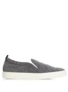 Joshua Sanders Big Apple Felt Slip-on Trainers
