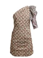 Matchesfashion.com Isabel Marant Toile - Liila Paisley Print One Shoulder Dress - Womens - Pink Multi
