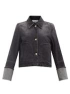 Matchesfashion.com Loewe - Cropped Denim Jacket - Womens - Black