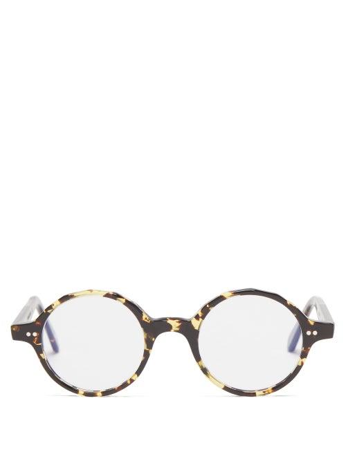Monc - Lkka Round Bio-acetate Glasses - Mens - Brown