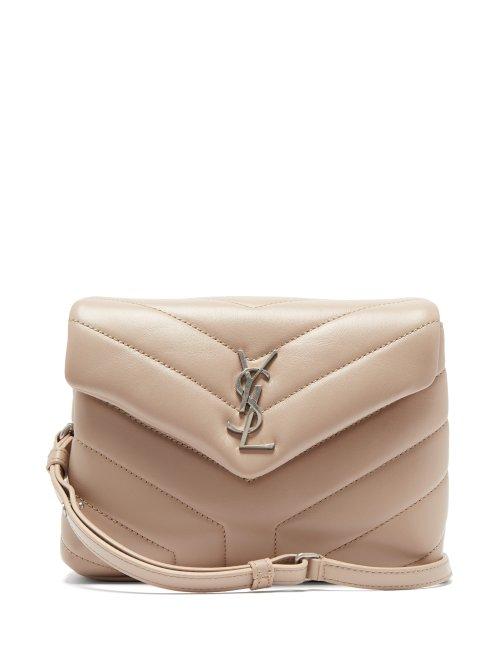 Matchesfashion.com Saint Laurent - Loulou Small Quilted Leather Cross Body Bag - Womens - Beige