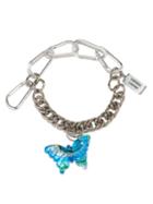 Chopova Lowena - Butterfly Stainless-steel Necklace - Womens - Red Multi