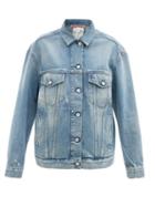 Ladies Rtw Acne Studios - Oversized Distressed Denim Jacket - Womens - Light Denim