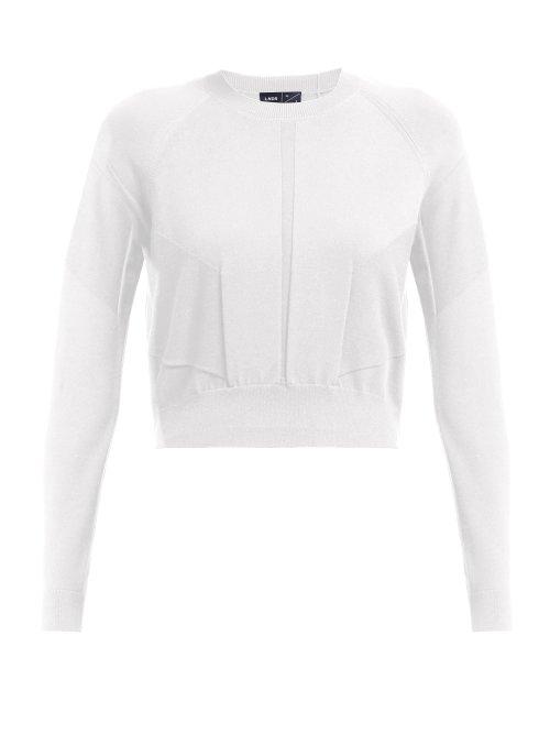 Matchesfashion.com Lndr - Air Cropped Jumper - Womens - White