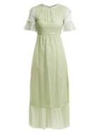 Luisa Beccaria Polka Dot Tulle Dress