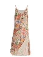 Matchesfashion.com Mm6 Maison Margiela - Asymmetric Floral Print Cotton Slip Dress - Womens - Multi