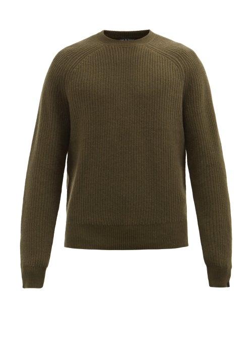 Rag & Bone - Pierce Ribbed-knit Cashmere Sweater - Mens - Khaki