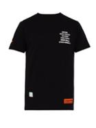 Matchesfashion.com Heron Preston - Metal Work Print Cotton Jersey T Shirt - Mens - Black