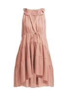 Matchesfashion.com Loup Charmant - Patmos Tiered Dress - Womens - Pink