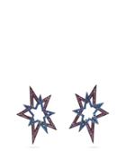 Matchesfashion.com Lynn Ban - Sapphire & Rhodium Plated Earrings - Womens - Multi