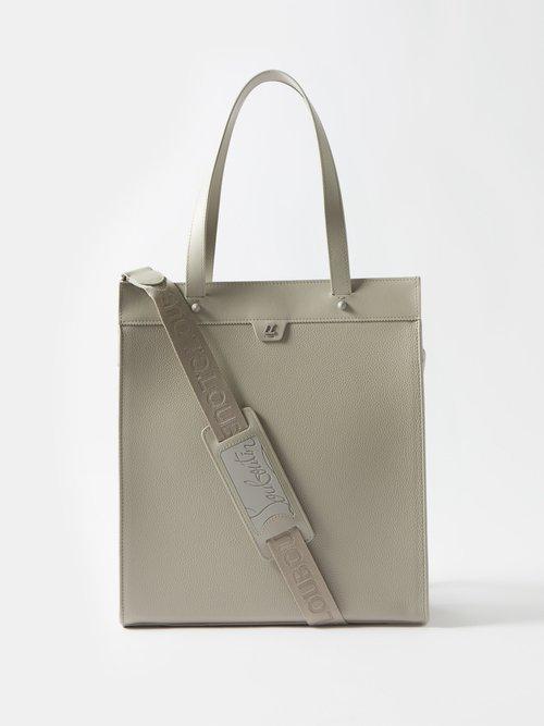 Christian Louboutin - Ruistote Leather Tote Bag - Mens - Grey