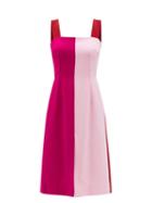 Ladies Rtw Dolce & Gabbana - Square-neck Panelled Wool-blend Crepe Dress - Womens - Multi