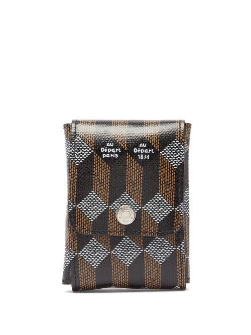 Au Depart - Monogram Coated-canvas Dental Travel Kit - Mens - Black Multi