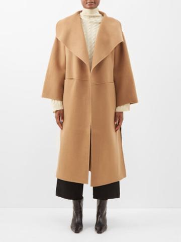 Toteme - Signature Pressed Wool And Cashmere Coat - Womens - Camel