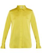Vince Point-collar Stretch-silk Shirt