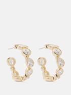 Completedworks - Crystal & 14kt Gold-vermeil Hoop Earrings - Womens - Crystal Multi