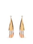 J.w.anderson Layered-bells Silver And Gold-plated Earrings