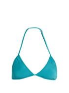 Matchesfashion.com Bower - Bang Triangle Bikini Top - Womens - Turquoise
