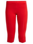 Matchesfashion.com Aeance - Compression Panel Cropped Performance Leggings - Womens - Red