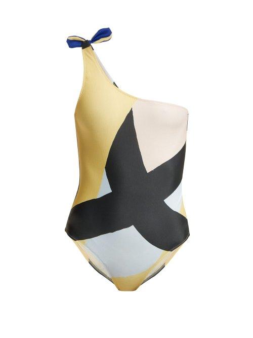 Matchesfashion.com Bower - X Julian Smith White Horse Swimsuit - Womens - Multi