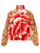 Matchesfashion.com Marine Serre - Floral Print Fleece Jacket - Womens - Pink Multi