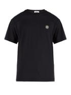 Matchesfashion.com Stone Island - Logo Patch Cotton Jersey T Shirt - Mens - Navy