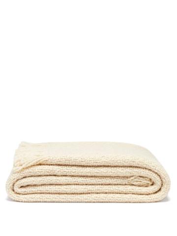 Matchesfashion.com Aessai - Santa Fringed Merino-wool Blend Throw - Cream