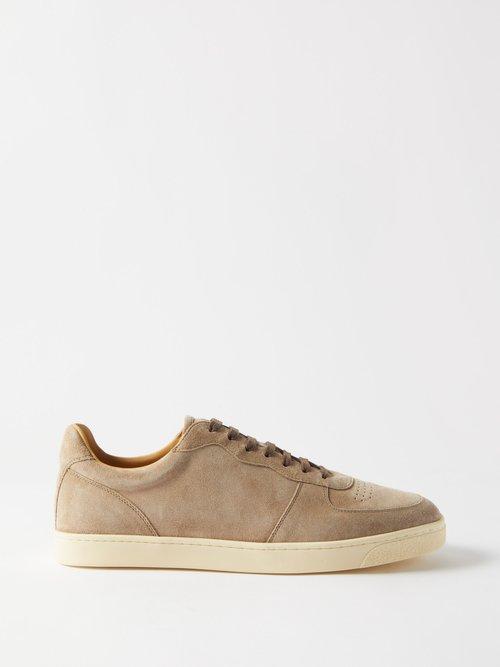 Brunello Cucinelli - Camoscio Suede Trainers - Mens - Brown