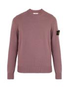 Matchesfashion.com Stone Island - Knitted Crew Neck Sweatshirt - Mens - Pink