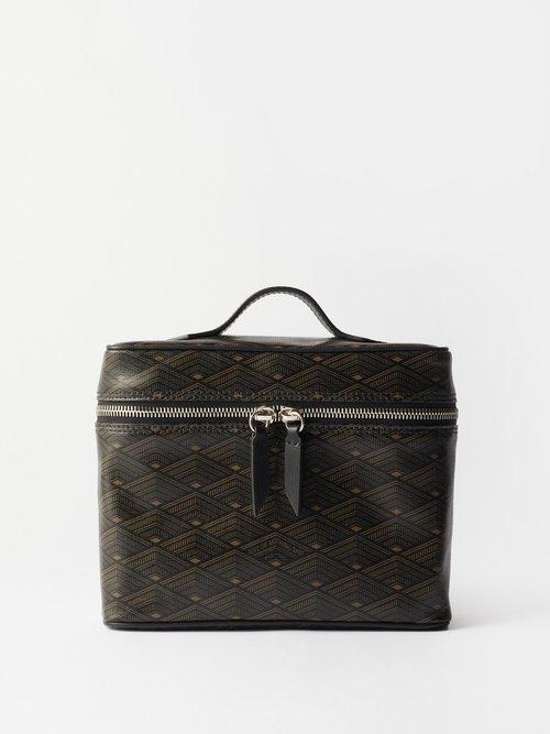 Mtier - Many Days Coated Canvas Wash Bag - Mens - Brown