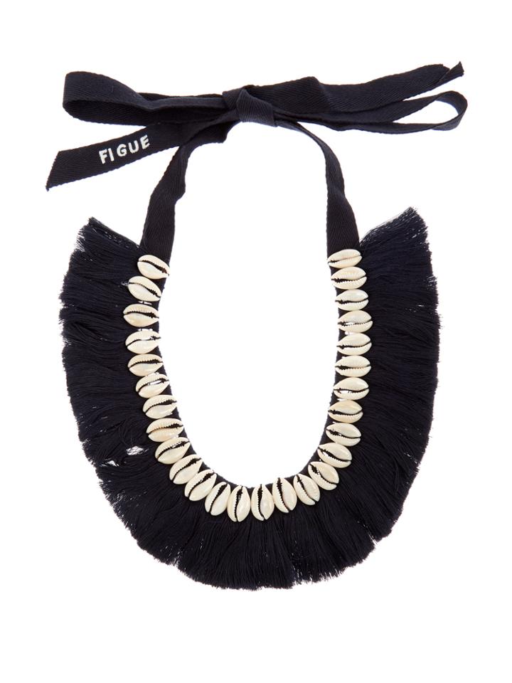 Figue Shell And Tassel Necklace