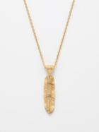 Jade Jagger - Leaf-pendant 18kt Gold Necklace - Womens - Yellow Gold