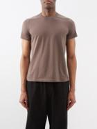 Rick Owens - Level Panelled Cotton-jersey T-shirt - Mens - Grey