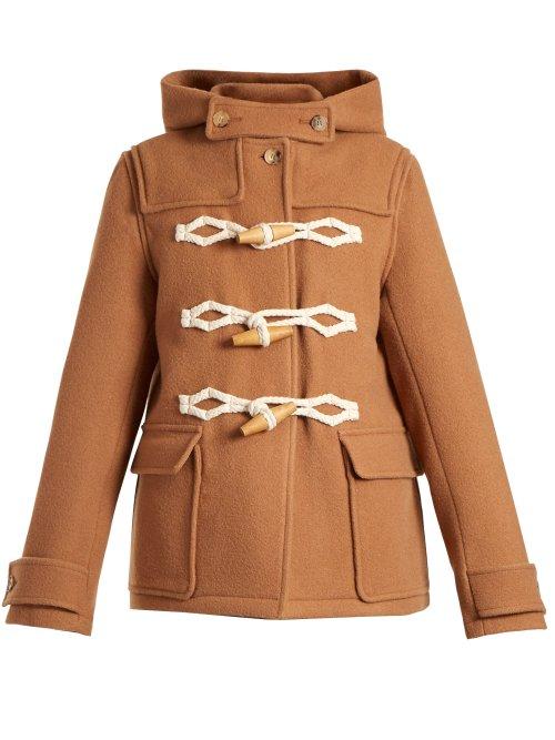 Matchesfashion.com Jw Anderson - Hooded Duffle Coat - Womens - Camel