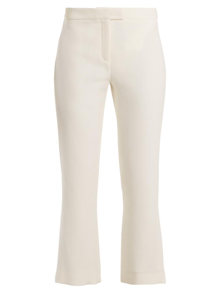 Osman Yasmin Kick-flare Wool Trousers
