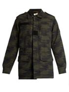 Saint Laurent Camouflage-jacquard Cotton Jacket