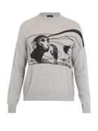 Prada Monkey-print Cashmere Jumper