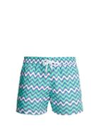 Matchesfashion.com Frescobol Carioca - Copa Cabana Sport Swim Shorts - Mens - Green Multi