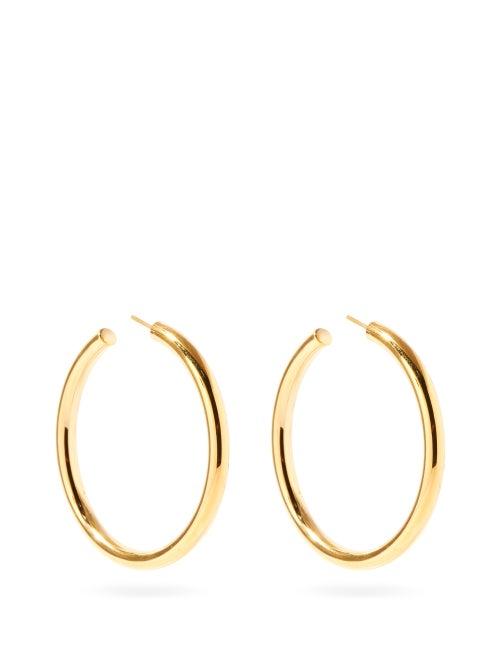 Matchesfashion.com Otiumberg - Large Recycled 14kt Gold-vermeil Hoop Earrings - Womens - Yellow Gold