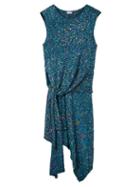 Matchesfashion.com Loewe - Knotted Sequinned Knitted Top - Womens - Blue