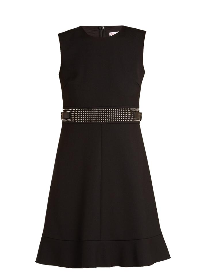 Redvalentino Stud-embellished Sleeveless Cady Dress