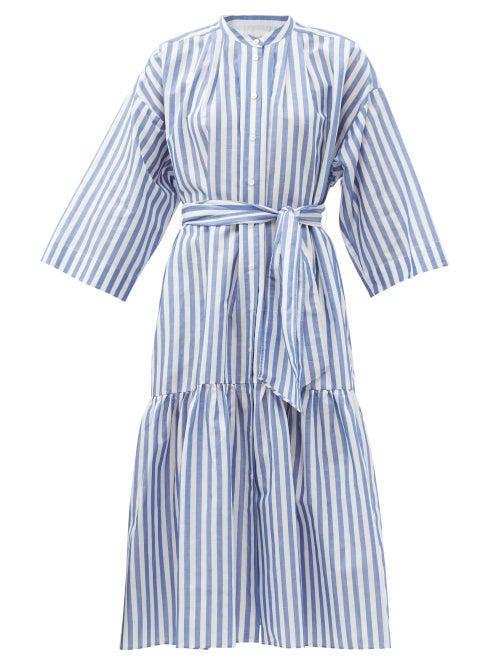 Matchesfashion.com Weekend Max Mara - Verres Dress - Womens - Blue White