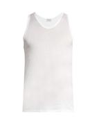 Matchesfashion.com Zimmerli - Royal Classic Scoop Neck Cotton Vest - Mens - White