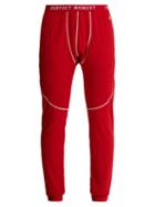 Matchesfashion.com Perfect Moment - Tapered Leg Knit Base Layer Trousers - Mens - Red