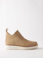Gabriela Hearst - Harry Suede Ankle Boots - Womens - Beige