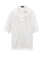Matchesfashion.com Edward Cuming - Layered Jersey Polo Shirt - Mens - White