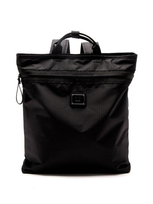 Acne Studios - Atton Logo-plaque Ripstop Backpack - Mens - Black
