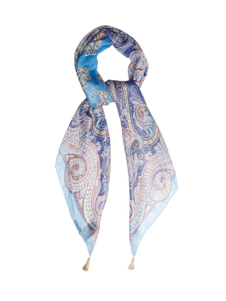 Etro Paisley Silk-blend Scarf