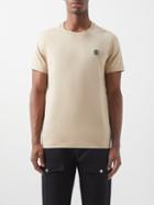 Burberry - Parker Logo-embroidered Cotton-jersey T-shirt - Mens - Light Brown