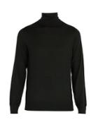 Ermenegildo Zegna Roll-neck Cashmere And Silk-blend Top